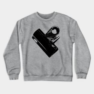 Hey, bulldog! Binder clip - black edition Crewneck Sweatshirt